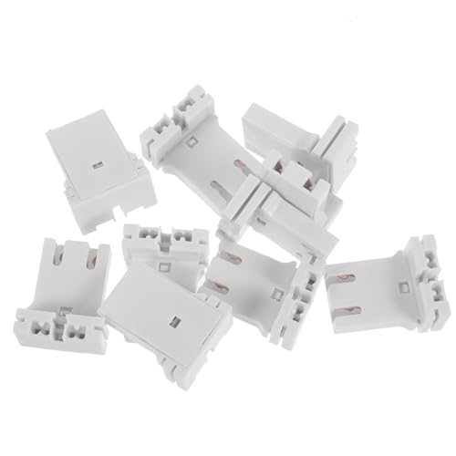 CTIRCHIU 10 Stück Teiliges U förmiges Leuchtstofflampenhalter Kompatibel mit Lampenfassung Langlebiger Kunststoff Lampenhalter Steckbar Vielseitig für Wohn Arbeitsbereiche CTIRCHIU 10 Stück Teiliges U förmiges Leuchtstofflampenhalter Kompatibel mit Lampenfassung Langlebiger Kunststoff Lampenhalter Steckbar Vielseitig für Wohn Arbeitsbereiche von CTIRCHIU