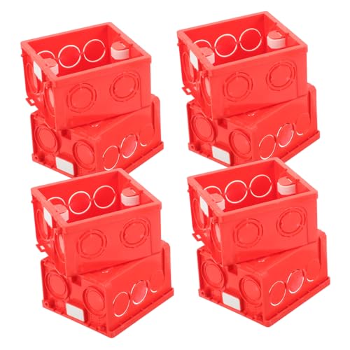 CTIRCHIU 10 Stück Teiliges Unterputz Anschlussdosen Feuerfeste PVC Wandmontage Steckdosen Verteilerdose Robuster Sockel Anschlusskasten für Sichere Kabelinstallation im Wohn und CTIRCHIU 10 Stück Teiliges Unterputz Anschlussdosen Feuerfeste PVC Wandmontage Steckdosen Verteilerdose Robuster Sockel Anschlusskasten für Sichere Kabelinstallation im Wohn und von CTIRCHIU