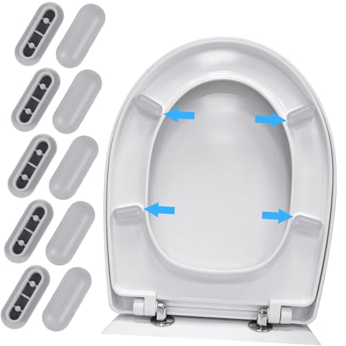 CTIRCHIU 10 Stück Teiliges Wc Sitz Dichtungspolster Geräuschdämpfende Rutschfeste Toilettensitz mit Starkem Kleber Kompatibel Schützend gegen Kratzer und Reibung für Badezimmer CTIRCHIU 10 Stück Teiliges Wc Sitz Dichtungspolster Geräuschdämpfende Rutschfeste Toilettensitz mit Starkem Kleber Kompatibel Schützend gegen Kratzer und Reibung für Badezimmer von CTIRCHIU