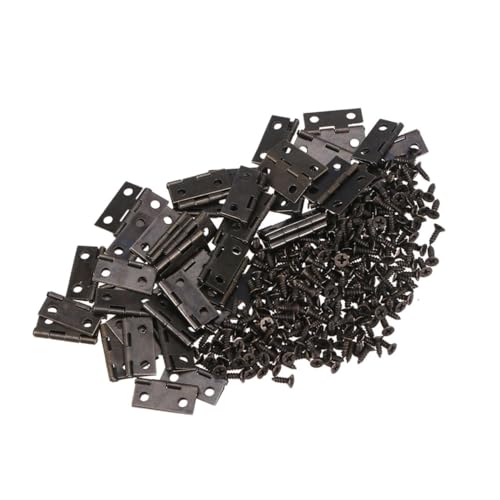 CTIRCHIU 100 Stück Teiliges Mini eiseneck scharniere mit Schrauben Selbstschließend Fillet Scharniere für Holzboxen Schmuckkästen und Kleine Klappen Rostbeständig Einfach zu Montieren CTIRCHIU 100 Stück Teiliges Mini eiseneck scharniere mit Schrauben Selbstschließend Fillet Scharniere für Holzboxen Schmuckkästen und Kleine Klappen Rostbeständig Einfach zu Montieren von CTIRCHIU