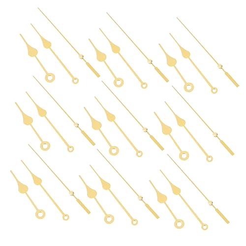 CTIRCHIU 10Sätze DIY Uhrzeiger Set Teiliges Uhrzeiger Kit für Kreative Bastelprojekte und Reparaturen Stilvolle Goldene Zeiger für Uhren als von CTIRCHIU