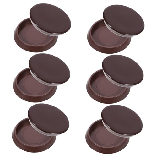 CTIRCHIU 12 Stück Teiliges Runde Gummi Fußrollenhalter für Möbel rutschfest Bodenschonend Geeignet für Teppiche und Glatte Böden Schützt vor Kratzern und Verhindert Rollenbewegung von CTIRCHIU