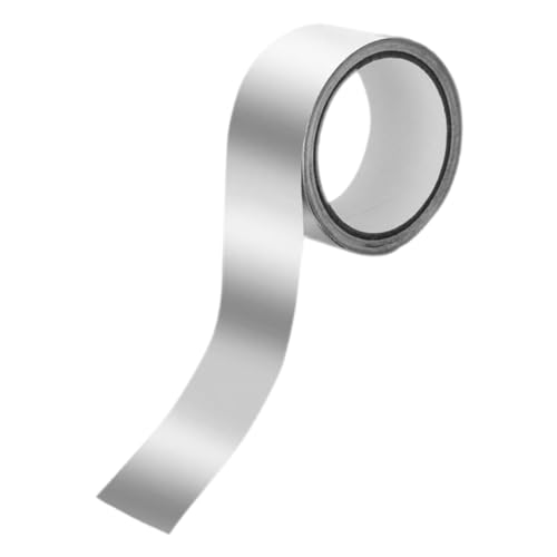 CTIRCHIU 1Rolle Aluminiumfolie Klebeband Hochtemperaturbeständig Selbstklebend für Rohrisolierung und Abdichtung Silbernes Metallband mit Starkem Kleber CTIRCHIU 1Rolle Aluminiumfolie Klebeband Hochtemperaturbeständig Selbstklebend für Rohrisolierung und Abdichtung Silbernes Metallband mit Starkem Kleber von CTIRCHIU