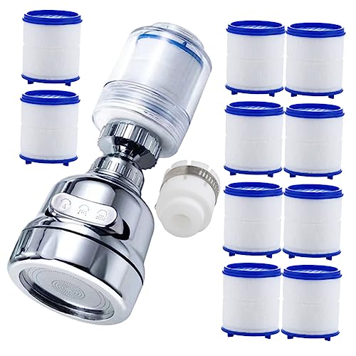 CTIRCHIU 1Satz Drehbarer Wasserhahnaufsatz mit Einstellbaren Küchenarmatur Wasserfilter Filterelementen für Sauberes Wasser und Einfache von CTIRCHIU