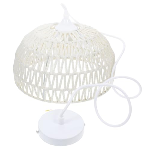 CTIRCHIU 1Satz Hängelampe Rattan Retro Pendelleuchte Eu Stecker für Esstisch Wohnzimmer Gemütliche Handgewebt Vielseitig Einsetzbar von CTIRCHIU