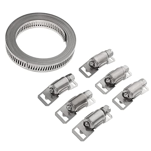 CTIRCHIU 1Satz Schlauchklemmen mit Befestigungselementen Teilig Rostbeständig Anpassbar für Wasserleitungen Garteneinsatz und DIY Projekte CTIRCHIU 1Satz Schlauchklemmen mit Befestigungselementen Teilig Rostbeständig Anpassbar für Wasserleitungen Garteneinsatz und DIY Projekte von CTIRCHIU