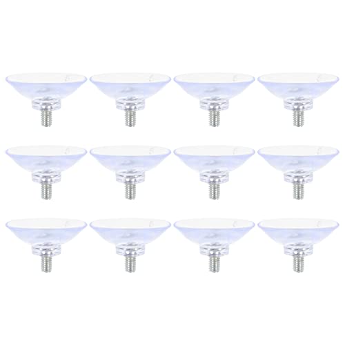 CTIRCHIU 1Satz Starker Schraubensauger Transparente Saugbecher mit Rändelmutter für Glasoberflächen für Haushaltsdekoration und DIY Projekte von CTIRCHIU