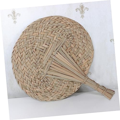 CTIRCHIU 2 Stk. Handgefertigter Großer Strohfächer Leichter Sommerfächer mit Natürlichem Gewebtem Design Tragbarer Kühlfächer für Strand Party und Alltag Geeignet für Senioren CTIRCHIU 2 Stk. Handgefertigter Großer Strohfächer Leichter Sommerfächer mit Natürlichem Gewebtem Design Tragbarer Kühlfächer für Strand Party und Alltag Geeignet für Senioren von CTIRCHIU