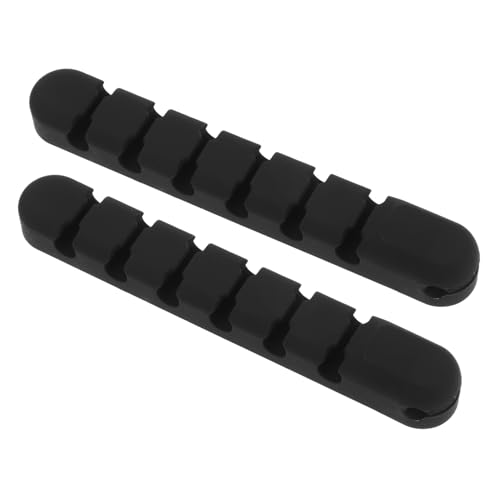 CTIRCHIU 2 Stück Kabelhalter Selbstklebend Silikon Kabelclips Kabelmanagement für Daten Stromkabel Desktop Wand Büro Auto Ordentliche Kabelführung Schwarz CTIRCHIU 2 Stück Kabelhalter Selbstklebend Silikon Kabelclips Kabelmanagement für Daten Stromkabel Desktop Wand Büro Auto Ordentliche Kabelführung Schwarz von CTIRCHIU