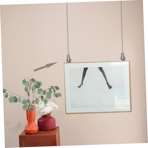 CTIRCHIU 2 Stück Metallhaken für Werbetafeln und Bilder Edelstahl Seilhalterung Leichte Polierte Foto Deckenaufhängung für Kleine Rahmen und Kunstwerke Einfache Montage CTIRCHIU 2 Stück Metallhaken für Werbetafeln und Bilder Edelstahl Seilhalterung Leichte Polierte Foto Deckenaufhängung für Kleine Rahmen und Kunstwerke Einfache Montage von CTIRCHIU