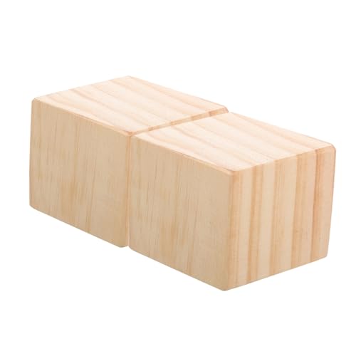 CTIRCHIU 2 Stück Möbelerhöhungen Holz Stabile Möbel Risers für Bett Stuhl Tisch Erhöhte Möbelbeine rutschfest Kratzschützend Praktisches Auflagepad für Mehr Stauraum von CTIRCHIU