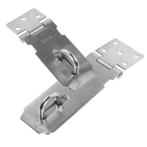 CTIRCHIU 2 Stück Teiliges Edelstahl Türschloss mit Verriegelung Robust und Rostfrei Abschließbarer Türriegel für Türen und Fenster Vielseitig Einsetzbar für Scheunentore und Gartentore von CTIRCHIU