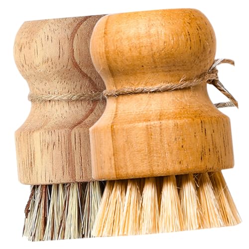 CTIRCHIU 2 Stück Teiliges Küchenreinigungsbürsten Robustem Sisal und Kokosfasern Schonend für Antihaftbeschichtungen für Töpfe Pfannen und Spüle Langlebig und Vielseitig Einsetzbar von CTIRCHIU