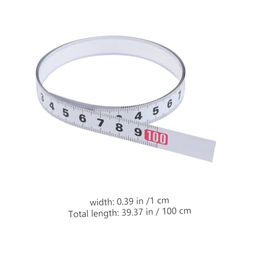CTIRCHIU 2 Stück Teiliges Selbstklebendes Stahl Maßband Miter Scale Metrisches Lineal Holzarbeit Präzise Verschleißfest für Tisch Säge Router Tisch Holzwerkzeuge von CTIRCHIU