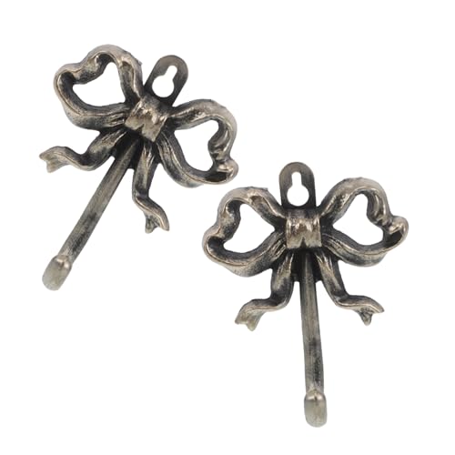 CTIRCHIU 2 Stück Vintage Gusseisen Wandhaken Dekorative Schmetterlings bügelhaken mit Feiner Verarbeitung Robuste Wandmontage für Mantel Tasche Handtuch in Schlafzimmer und Wohnzimmer von CTIRCHIU