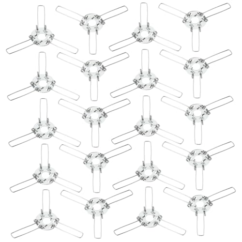 CTIRCHIU 20 Stück Teiliges Federclips für Lampenschirme Stabile Lampenschirmhalterung Einfach zu Montierende Lampenzubehör clips Passend für Runde Glas Bambusleuchten Langlebig und Robust von CTIRCHIU