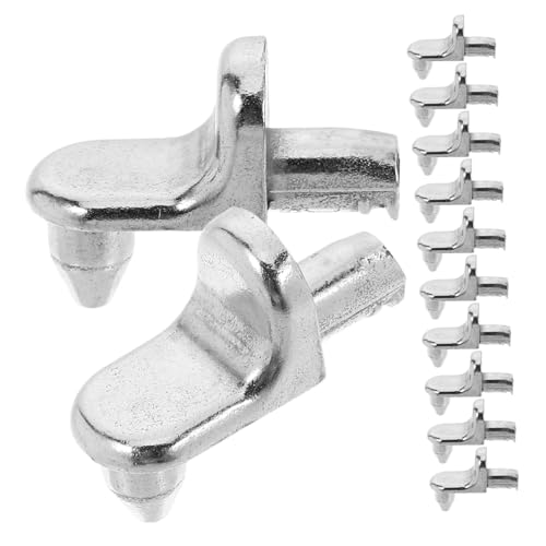 CTIRCHIU 20 Stück Teiliges Regalstützen aus Stabile Förmige Halterungen für Glas und Küchenschränke Multifunktionale Regalklammern Einfache Montage Vielseitig für Möbel und von CTIRCHIU