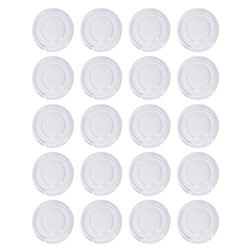 CTIRCHIU 20Stücke Transparente Rutsch Pads Selbstklebende Gummifüße für Glasplatten und Möbel Bodenschutz für Tische und Stühle Geräuschdämmung und Oberflächenschutz von CTIRCHIU