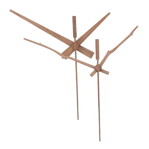 CTIRCHIU 2Sätze Holz Uhrzeiger von Eleganten Uhrzeigern für DIY Uhrenersatz Langlebige und Stilvolle Zeiger für Wanduhren Einfache Installation Leise Uhrwerke Ersatzteile von CTIRCHIU