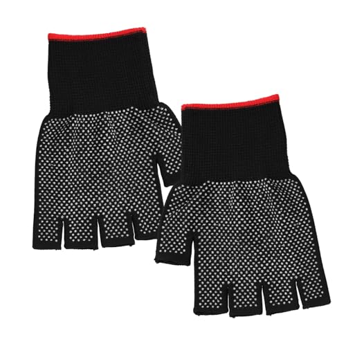 CTIRCHIU 2Stücke Nylon Arbeitshandschuhe mit Rutschfester Beschichtung Halb Finger Flexibel und Langlebig für Lagerarbeit und Transport für Männer und Frauen von CTIRCHIU