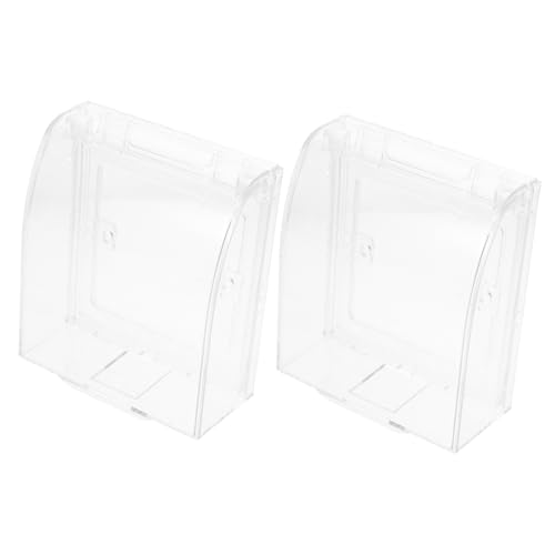 CTIRCHIU 2Stücke Transparente Steckdosenschutzabdeckung für Babysichere Wandabdeckung für Lichtschalter Einfach zu Installierende Outlet Guard für Elektrischen Schutz von CTIRCHIU