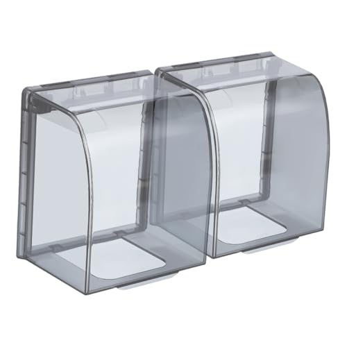 CTIRCHIU 2Stücke Wasserdichte Steckdosen Abdeckungen Selbstklebend für Badezimmer und Außenbereiche Elegantes Design Einfache Installation Platzsparend und Langlebig von CTIRCHIU