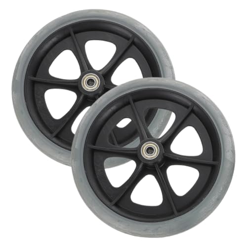 CTIRCHIU 2stücke Ersatz Vorderräder Für Rollstühle Walker Robuste rutschfeste Räder Mit Drehfunktion Für Sicheren Einsatz Kompatibel Mit Meisten Rollstühlen von CTIRCHIU