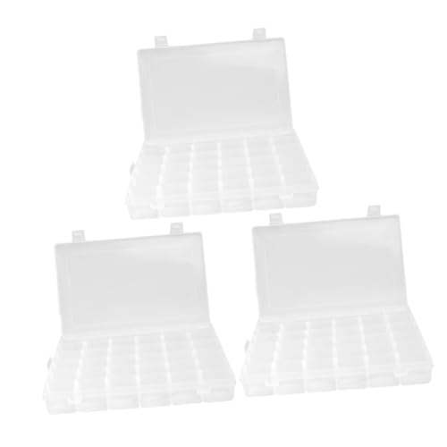 CTIRCHIU 3 Stück Transparente Schmuck Aufbewahrungsbox mit Fächern Abnehmbare Unterteilungen Wasserdichter Organizer für Nagel Schmuckzubehör Platzsparend und Langlebig CTIRCHIU 3 Stück Transparente Schmuck Aufbewahrungsbox mit Fächern Abnehmbare Unterteilungen Wasserdichter Organizer für Nagel Schmuckzubehör Platzsparend und Langlebig von CTIRCHIU