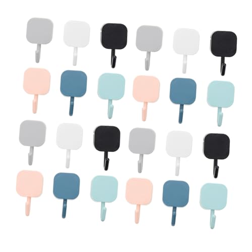 CTIRCHIU 30 Stück Teiliges Wandhaken ohne Bohren Selbstklebende Stabile Klebehaken in Farben Tragfähig und Kratzfrei für Badezimmer Tür Küche und Flur zur Organisation von Handtüchern von CTIRCHIU