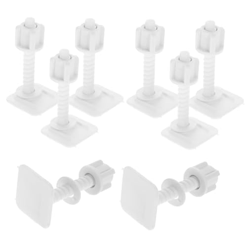 CTIRCHIU 4 Paare Robustes Toilettensitz Schraubenset mit Kunststoffhülsen Befestigungsschrauben für Wc Sitz Bottom Mount Einfache Installation Stabile Toilettensitz Reparaturteile für von CTIRCHIU