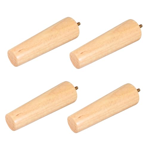 CTIRCHIU 4 Stück Massive Holz möbelfüße Stabile Verschleißfeste Tischbeine aus Massivem Holz Tragfähige Möbelbeine für Sofa Couchtisch Tv Schrank Büro und Wohnzimmermöbel von CTIRCHIU