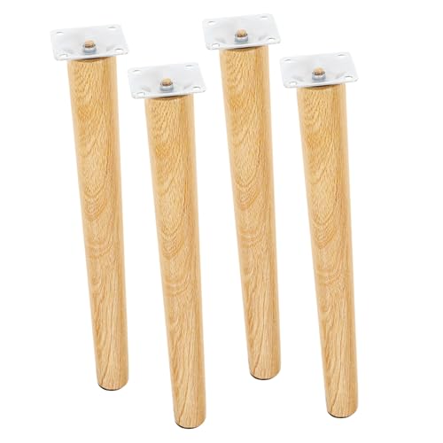 CTIRCHIU 4 Stück Möbelfüße Hohe Holzbeine für Tisch Stuhl Sofa und Schrank Stabil und Installieren Einsetzbar für Verschiedene Möbelstücke von CTIRCHIU