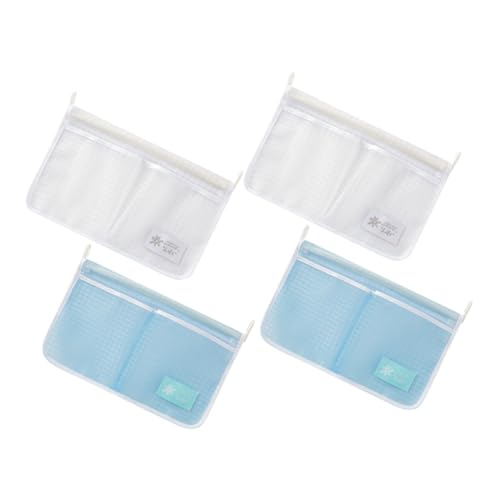 CTIRCHIU 4 Stück Teiliges Kühlschrank aufbewahrungsnetz mit Fächern Hängende Kühlschranktür Organizer Multifunktionale Aufbewahrungstasche für Lebensmittel Bpa frei für Getrennte Lagerung von CTIRCHIU