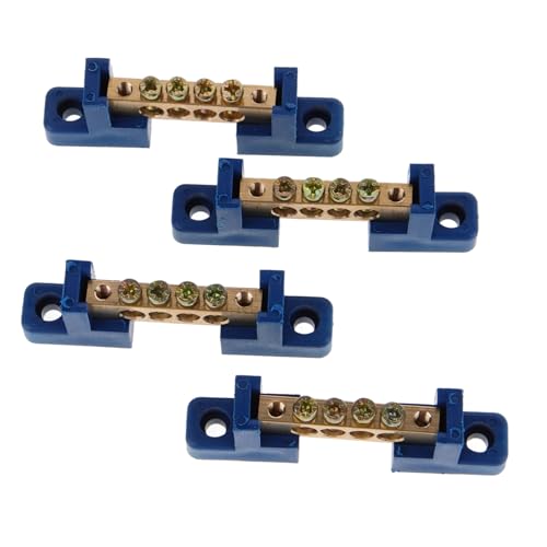 CTIRCHIU 4 Stück Teiliges Kupfer Sammelschiene mit Anschlusspositionen für Verteilerkästen und Elektrische Geräte Stabile Leistung Einfache Installation Robustes Isolationsmaterial CTIRCHIU 4 Stück Teiliges Kupfer Sammelschiene mit Anschlusspositionen für Verteilerkästen und Elektrische Geräte Stabile Leistung Einfache Installation Robustes Isolationsmaterial von CTIRCHIU