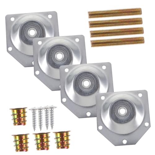 CTIRCHIU 4 Stück Teiliges Möbelbein Befestigungsset aus Rostfreiem Schrägwinkelige Verbindungsmontageplatte für Massivholzbeine Geeignet für Tisch Stuhl Nachttisch und Schminktisch CTIRCHIU 4 Stück Teiliges Möbelbein Befestigungsset aus Rostfreiem Schrägwinkelige Verbindungsmontageplatte für Massivholzbeine Geeignet für Tisch Stuhl Nachttisch und Schminktisch von CTIRCHIU