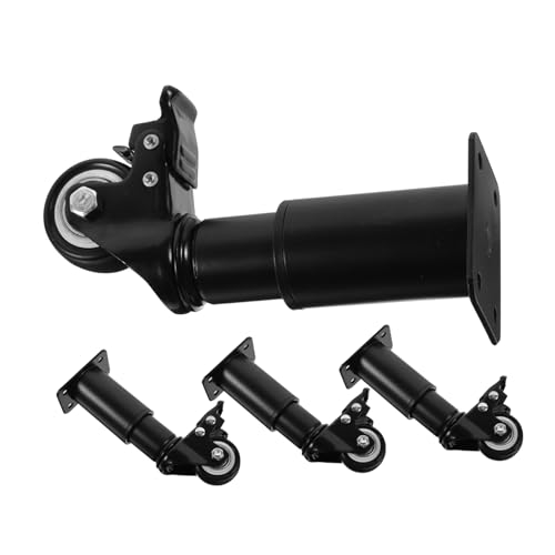 CTIRCHIU 4 Stück Verstellbare Metall Möbelfüße mit Drehbaren Geeignet für Schrank Sofa Bett Couchtisch Robuste Tischbeine für Flexible Möbelmobilität von CTIRCHIU