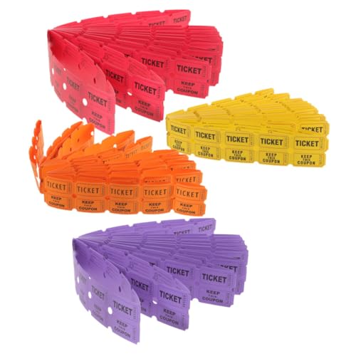 CTIRCHIU 400 Stück Raffle Tickets Stabile Papierqualität Vielseitig Einsetzbar für Party Festival Klassenzimmer und Gewinnspiele Praktische Langlebig und Einfach zu Verwenden von CTIRCHIU