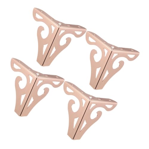 CTIRCHIU 4Stücke Metall Möbelbeine Elegante Möbelfüße für Sofa Schrank und Couchtisch Rostfreies Design Roségold für Interieur von CTIRCHIU