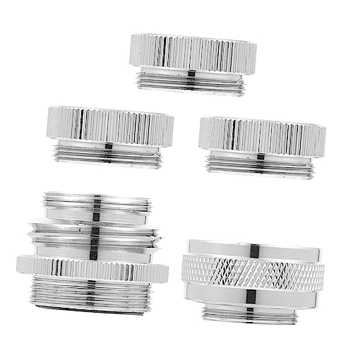 CTIRCHIU 5Stücke Wasserhahnadapter Teilig Praktische Adapter für Garten und Küchenanschlüsse Kompatibel mit Wasserfiltern und Sprühköpfen Langlebig Hochwertigem Gefertigt von CTIRCHIU
