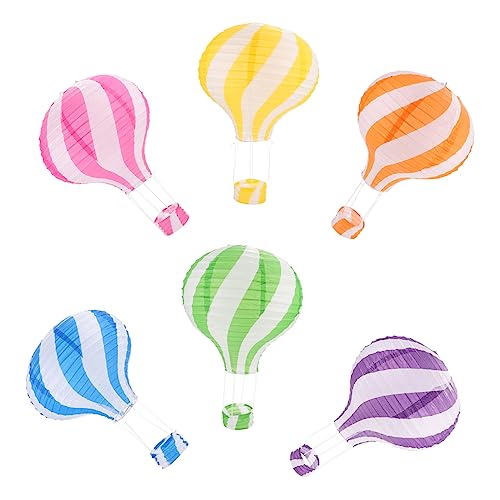 CTIRCHIU 6 Stück Heißluftballon Papierlaternen Bunte Dekoration für Partys Kreative Faltlaternen für Hochzeiten Geburtstagsfeiern und Kinderfeste CTIRCHIU 6 Stück Heißluftballon Papierlaternen Bunte Dekoration für Partys Kreative Faltlaternen für Hochzeiten Geburtstagsfeiern und Kinderfeste von CTIRCHIU