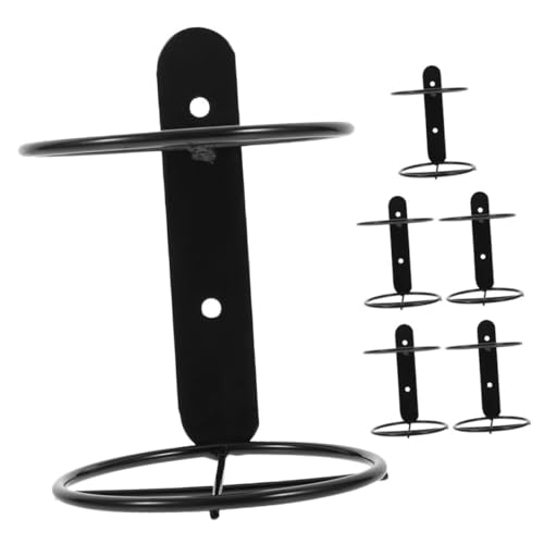 CTIRCHIU 6 Stück Teiliges Metall Weinregal zur Wandmontage Robuster Flaschenhalter für Weinflaschen Platzsparendes Wand Weinregal zur Dekoration und Aufbewahrung in Küche Bar Wohnzimmer von CTIRCHIU