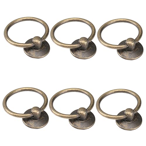 CTIRCHIU 6 Stück Teiliges Runder Schwarzer Möbelgriff mit Zugring für Schrank Schublade Kommode Antikbronze für Möbel und Aufbewahrungsboxen CTIRCHIU 6 Stück Teiliges Runder Schwarzer Möbelgriff mit Zugring für Schrank Schublade Kommode Antikbronze für Möbel und Aufbewahrungsboxen von CTIRCHIU