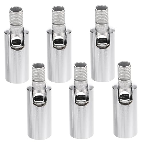 CTIRCHIU 6Stücke Lampenadapter Metallbeleuchtungsanschlüsse Drehbare Deckenlampenverbinder für DIY Deckenleuchten und Scheinwerfer Chromfarbene Ausführung Drehbar von CTIRCHIU