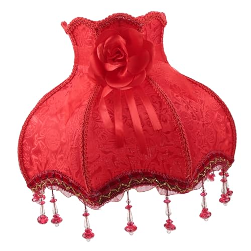 CTIRCHIU Europäischer Vintage Lampenschirm Großer Ersatzlampenschirm für Tischlampe Hängelampe oder Stehlampe Gefertigt Hochwertigem Stoff für Schlafzimmer Wohnzimmer von CTIRCHIU