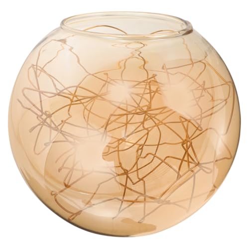CTIRCHIU Glas Lampenschirm Ersatz Ømm für Pendellampe Einfacher Aufbau Dekoratives Kleines Lampenschirm Zubehör mit Goldener Linienverzierung Geeignet für Wohnzimmer und Schlafzimmer von CTIRCHIU