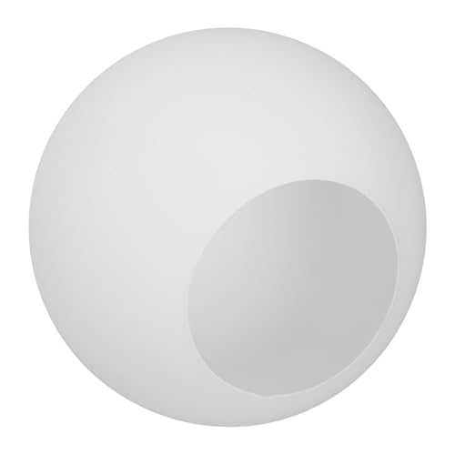 CTIRCHIU Glaslampenschirm für Pendelleuchten Milchiger Runder Lampenschirm Elegantes Design für Gemütliche von CTIRCHIU