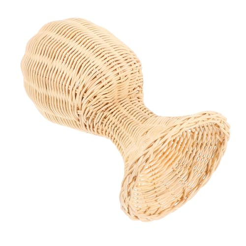 CTIRCHIU Handgefertigter Rattan Hutständer Robuster Hutdisplay für Optimale Präsentation und Organisation Perücken für Styling und Aufbewahrung von CTIRCHIU