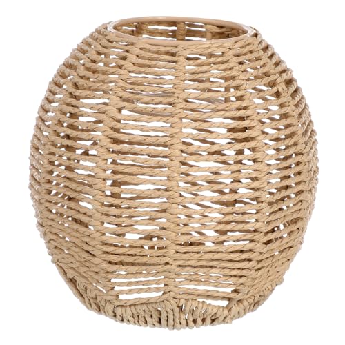CTIRCHIU Handgewebter Rattan Lampenschirm für Kronleuchter Retro Design Geeignet für Zuhause und Restaurant Installieren Langlebiges Material Dunkel und CTIRCHIU Handgewebter Rattan Lampenschirm für Kronleuchter Retro Design Geeignet für Zuhause und Restaurant Installieren Langlebiges Material Dunkel und von CTIRCHIU