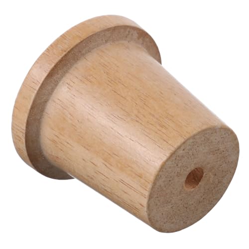 CTIRCHIU Holz Lampenfuß Ersatz Lampenschirm Halterung Lampenknopf aus Robustem Gummibaumholz Stilvolle und Moderne Lampenhalterung für Deckenleuchte Kronleuchter Flur und Küchenlicht von CTIRCHIU