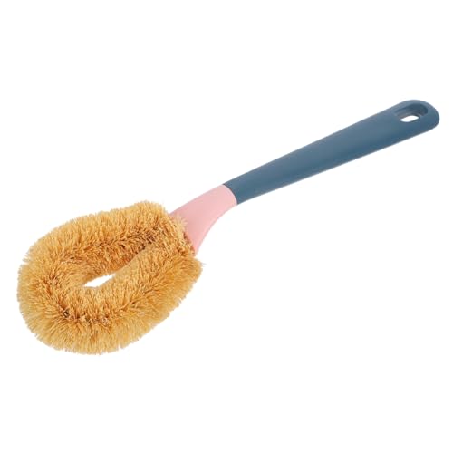 CTIRCHIU Küchenreinigungsbürste aus Kokosfaser mit Langem Griff Effiziente Scheuerbürste für Geschirr Töpfe und Pfannen Dunkelblau von CTIRCHIU